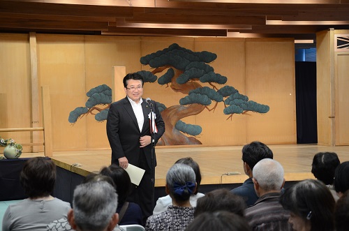 薬師寺歴史館開館15周年記念講演  復曲能「宍戸」の様子の写真