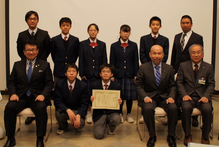 中学生の部 第1位南河内第二中学校 中学生の部 第1位南河内第二中学校