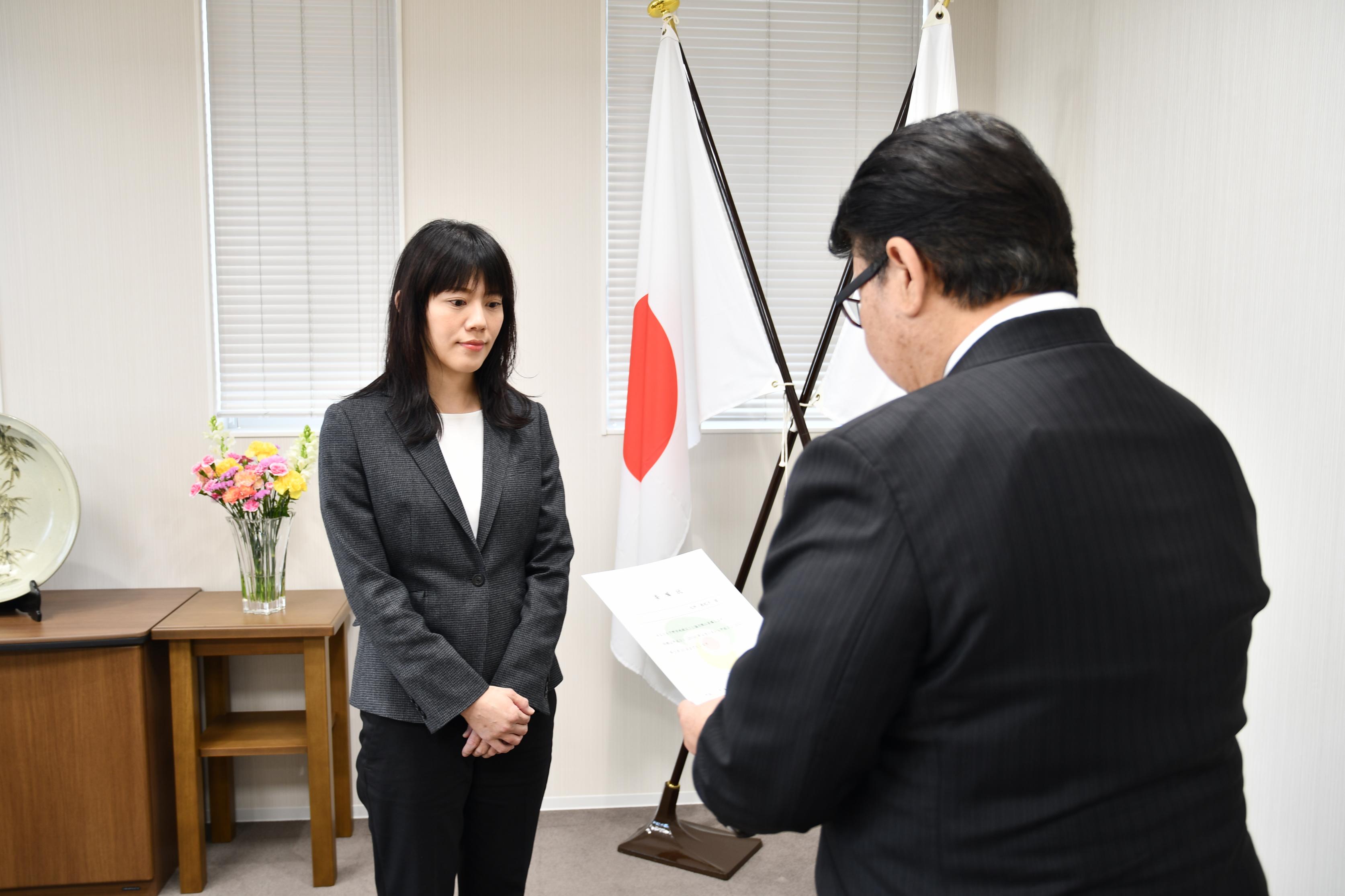 地域おこし協力隊委嘱状交付式