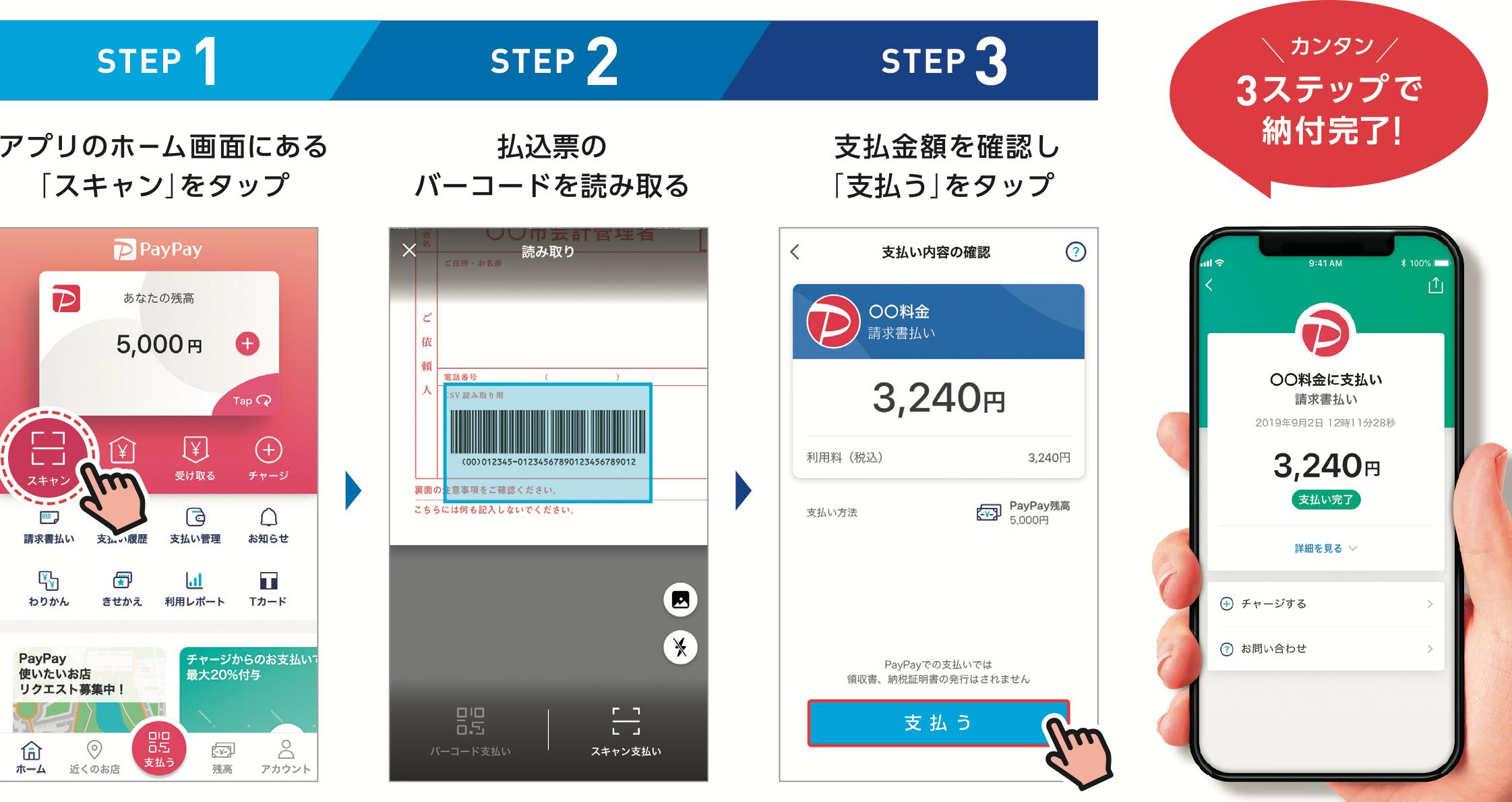 PayPayでの納付方法