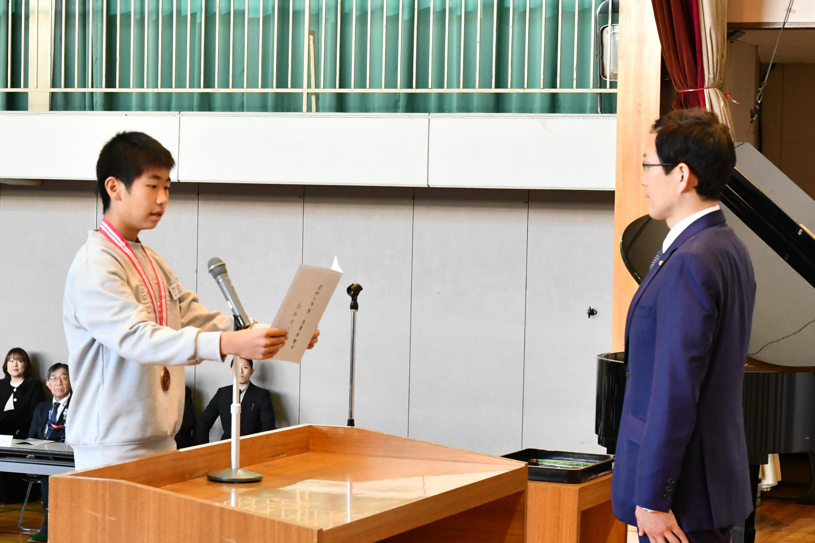 児童代表お礼の挨拶