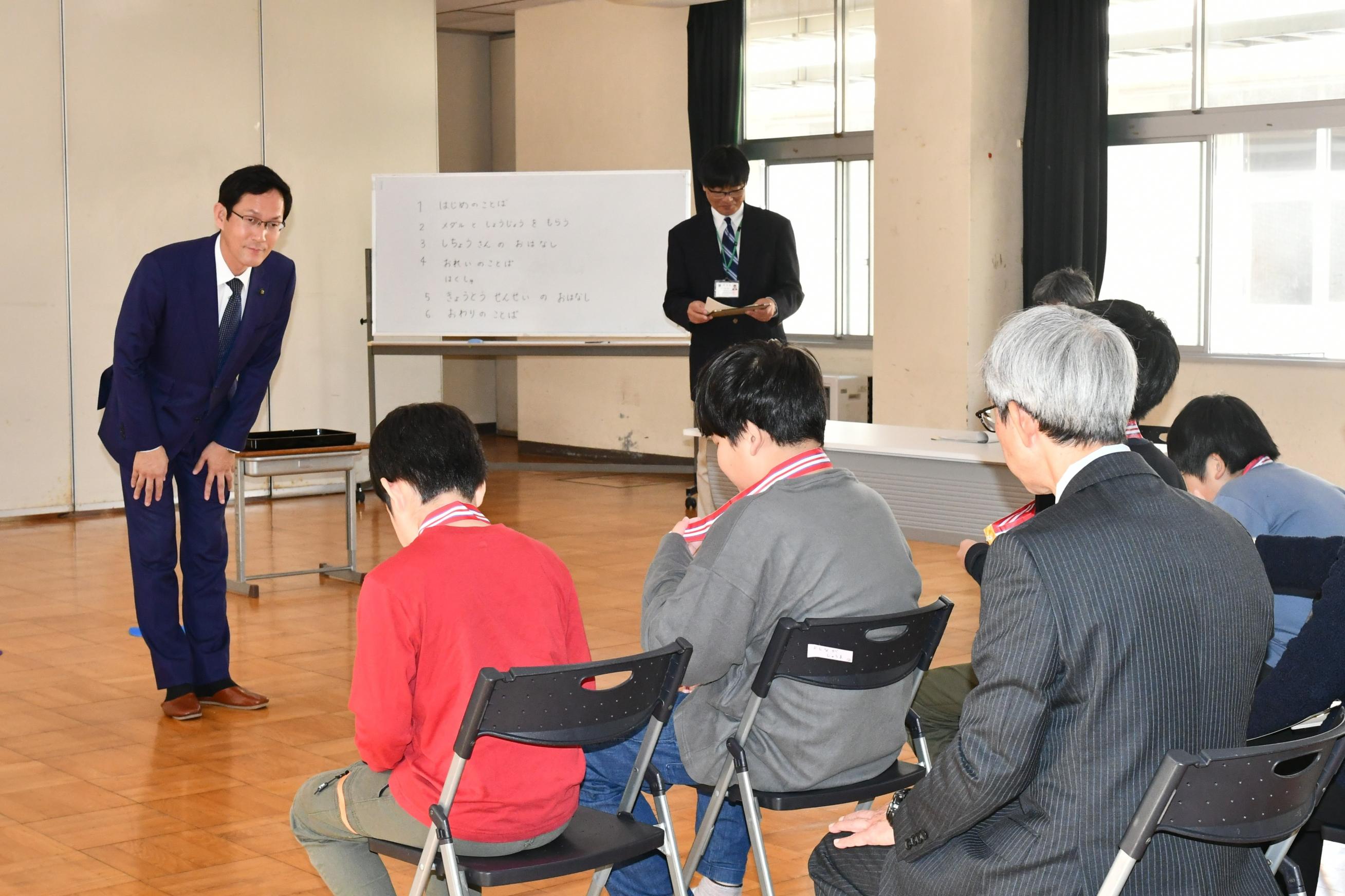 市長挨拶の様子