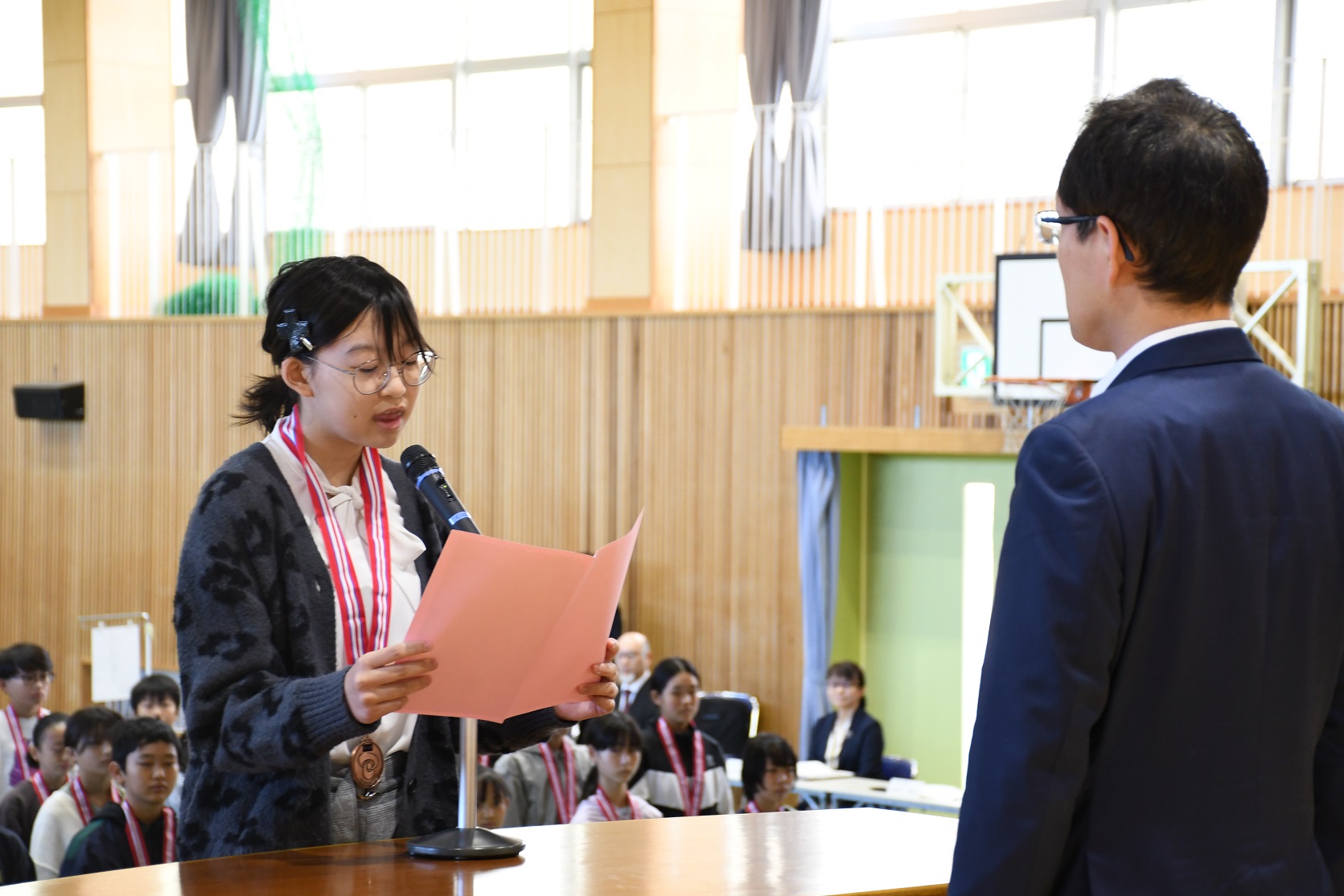 古山小児童代表あいさつ