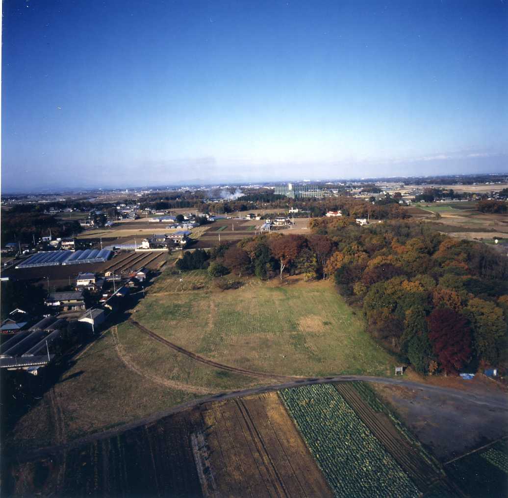 下野国分寺跡空撮写真