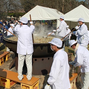下野天平の芋煮会の写真