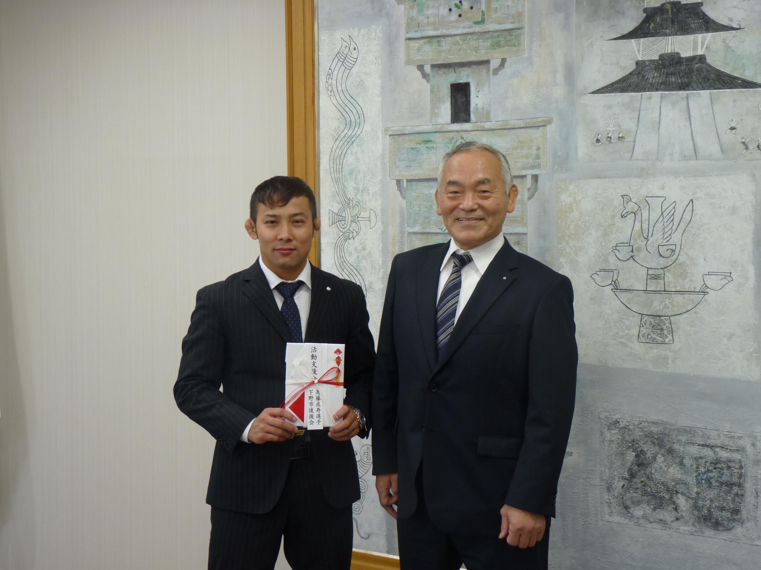 髙藤選手と倉井会長