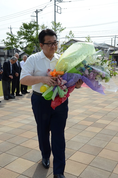 市長、初登庁