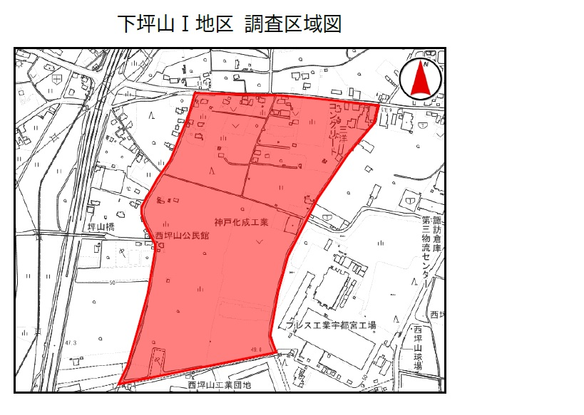 地籍調査下坪山1地区実施図