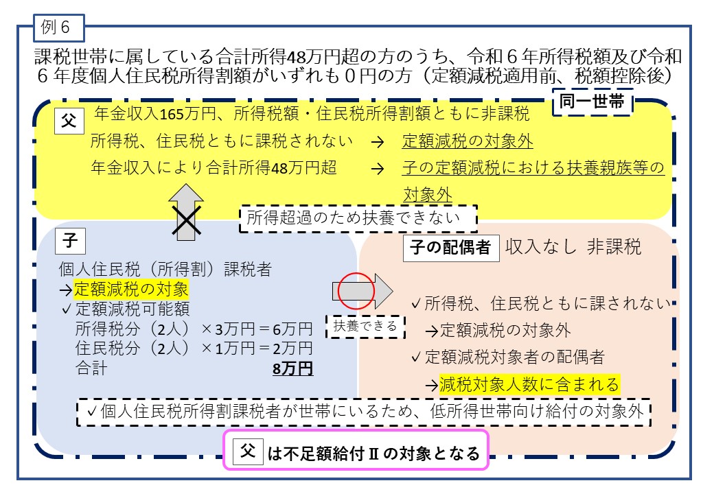 6課税世帯に属している合計所得48万円超