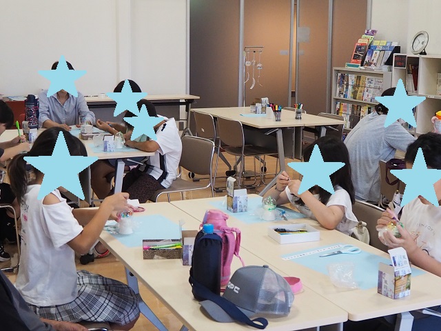 風鈴作成の様子1