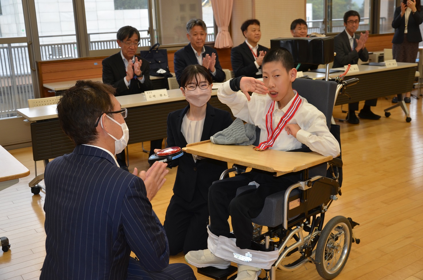 栃木特別支援学校児童お礼のあいさつ