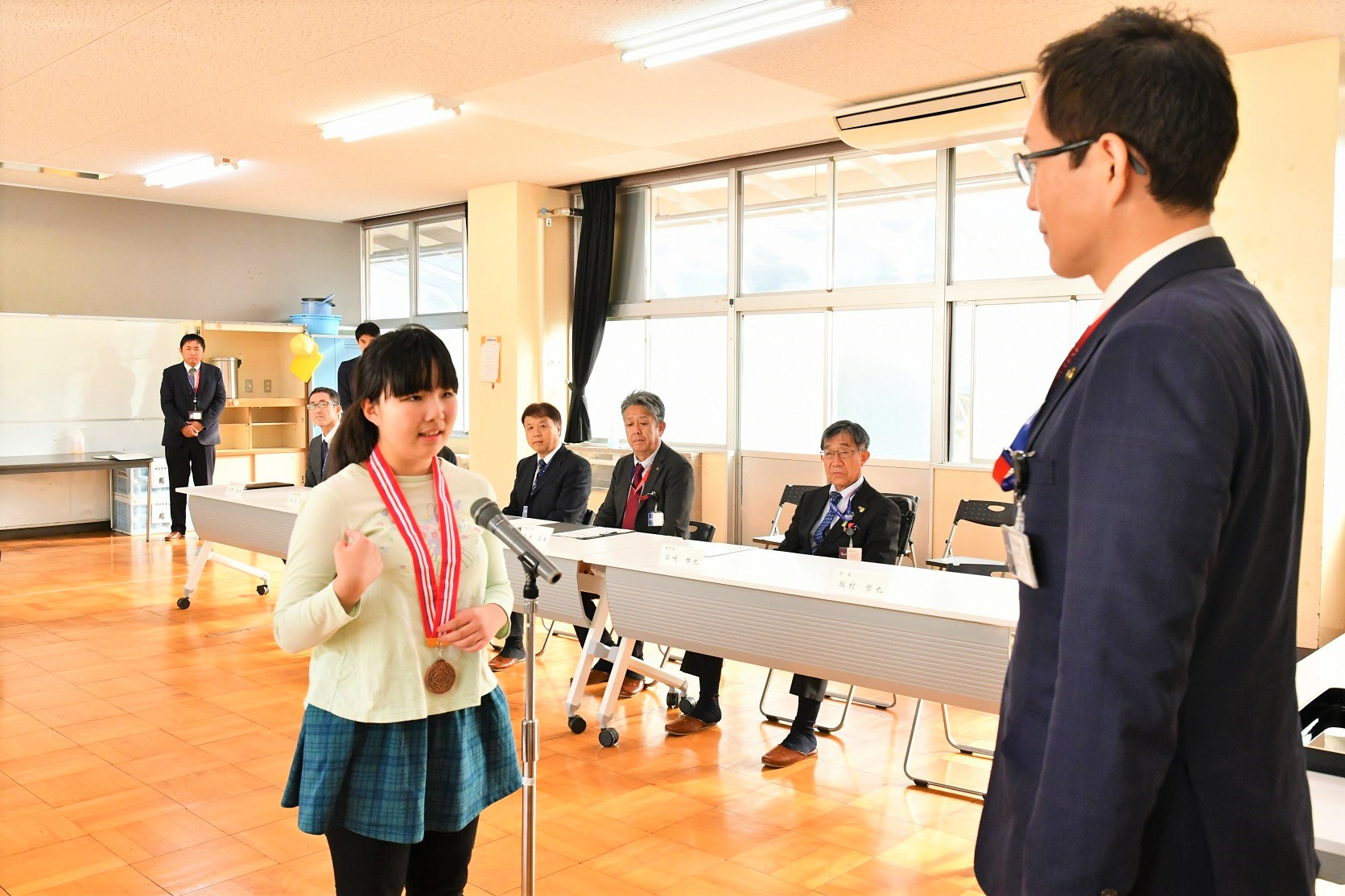 国分寺特別支援学校児童表彰のようす