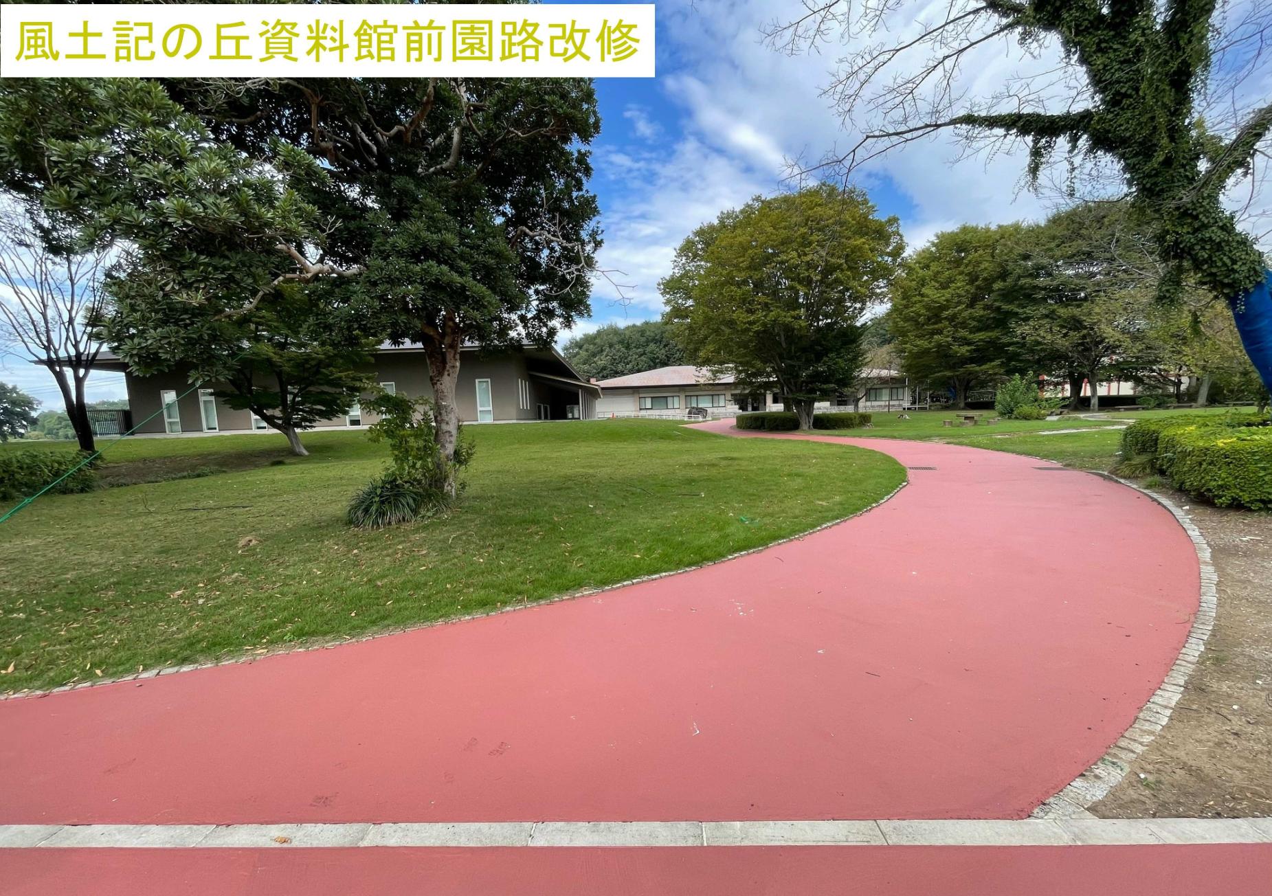 資料館前園路改修