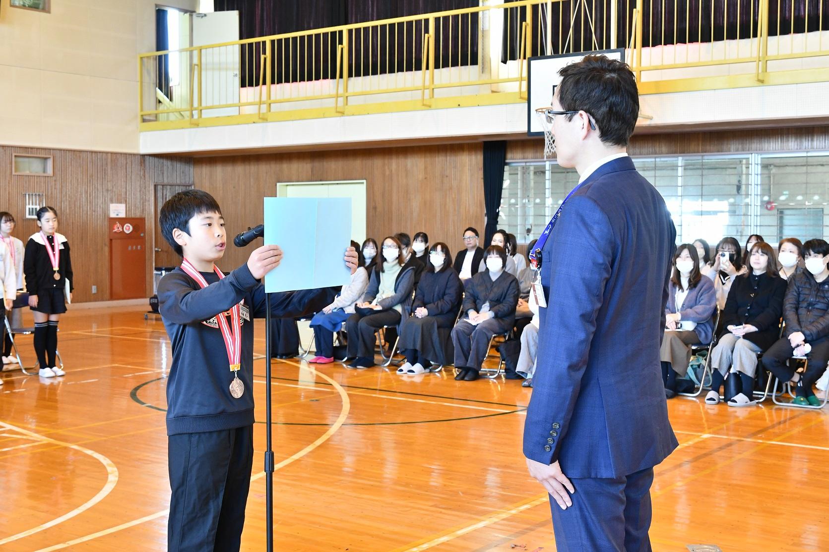 国分寺東小児童代表挨拶