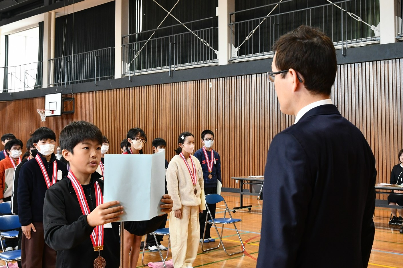 石橋北小児童代表挨拶