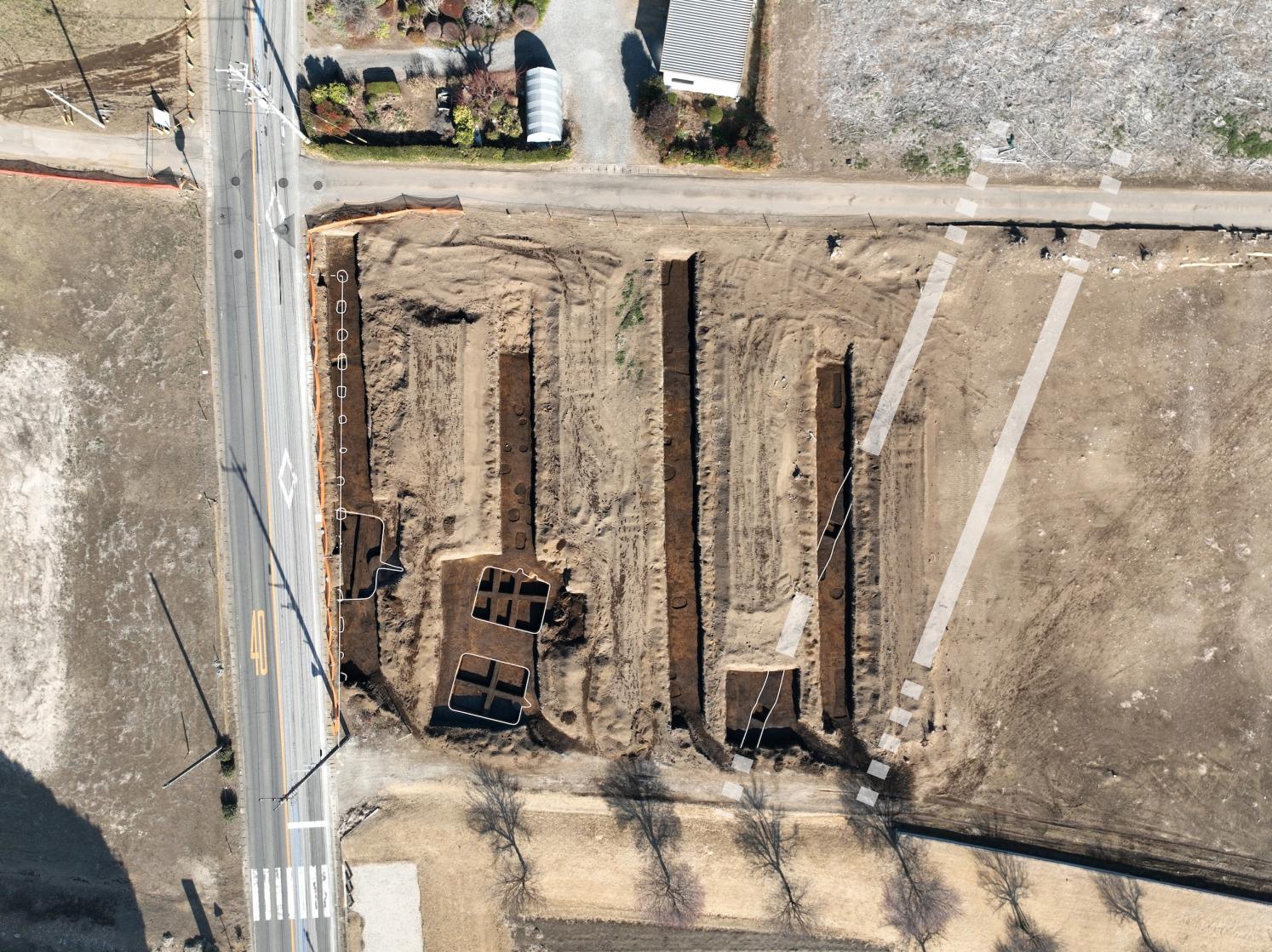 航空写真（写真上が北）