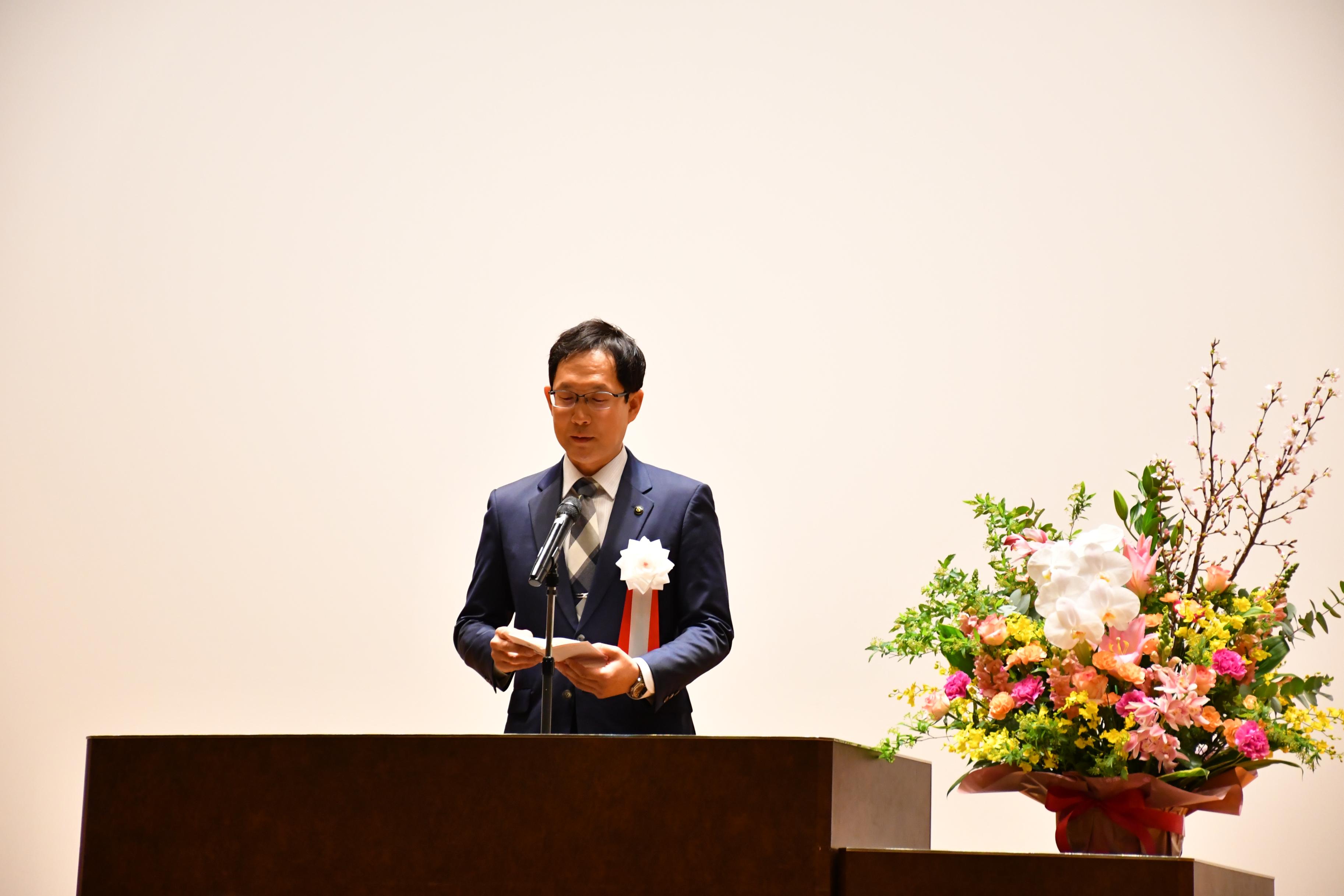 市制20周年記念式典市長 市制20周年記念式典市長