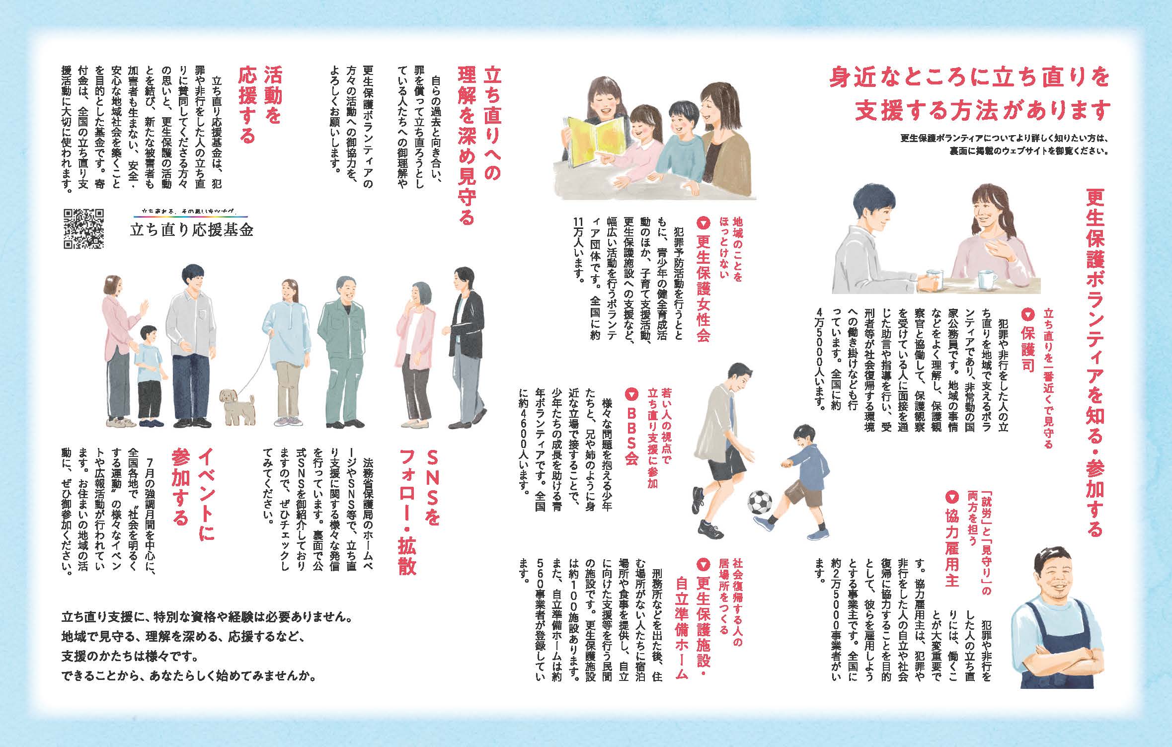 第76回“社会を明るくする運動”リーフレット（裏面）